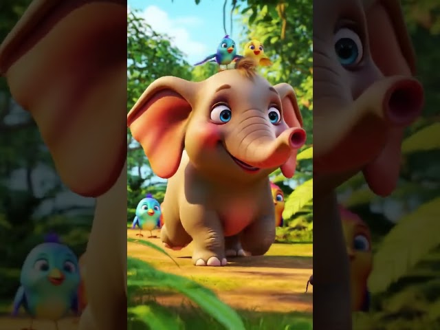 elephant tummy time #cartoon #video #youtubeshorts #animation
