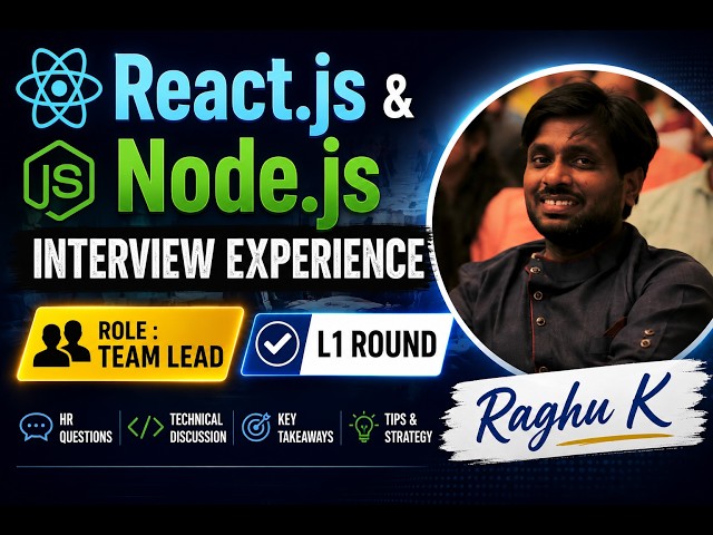 Interview experience || React.js & Node.js  || Team Lead || L1 round #reactjs #nodejs #interviews