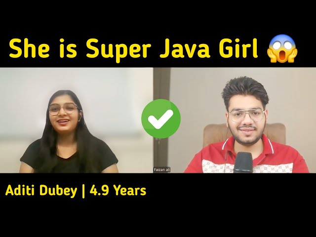 Java Spring Boot 4.9 Yrs Interview Experience (Aditi Dubey)