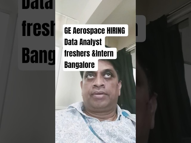 GE Aerospace Internship 2026 😍 | Bengaluru | Python, Data, ML | Relocation Paid