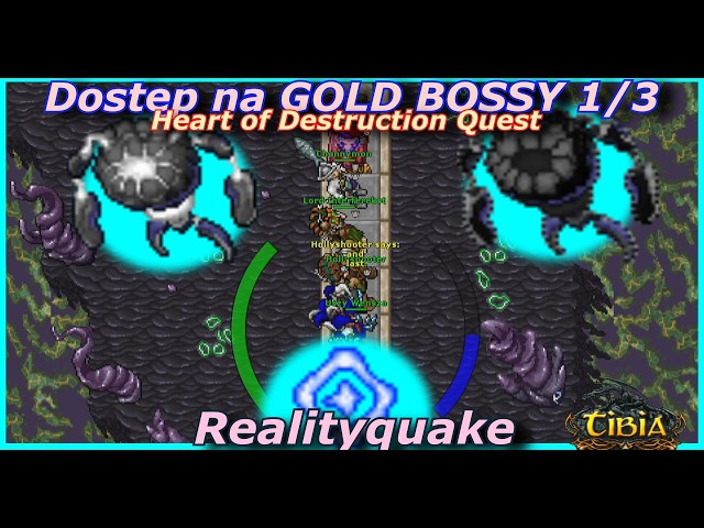 [Realityquake - DOSTĘP NA GOLD BOSSY 1/3] - Heart of Destruction Quest - TIBIA