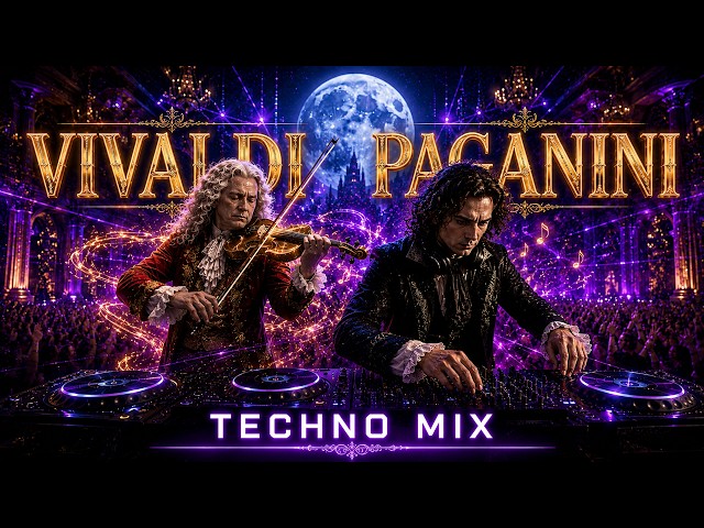 Paganini & Vivaldi in Techno 🎻| Melodic Techno | Focus & Study Mix