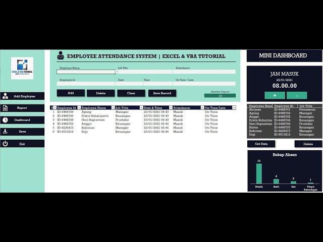FULL TUTORIAL APLIKASI ABSENSI KARYAWAN PERUSAHAAN