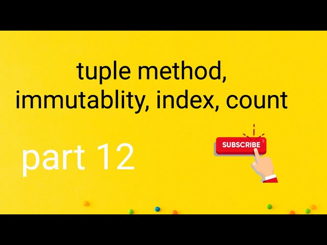 tuple method and #immutability