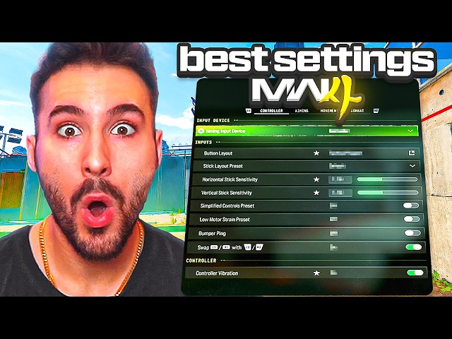the *NEW* BEST SETTINGS in Modern Warfare 4! 🎮 (Best Controller Settings)