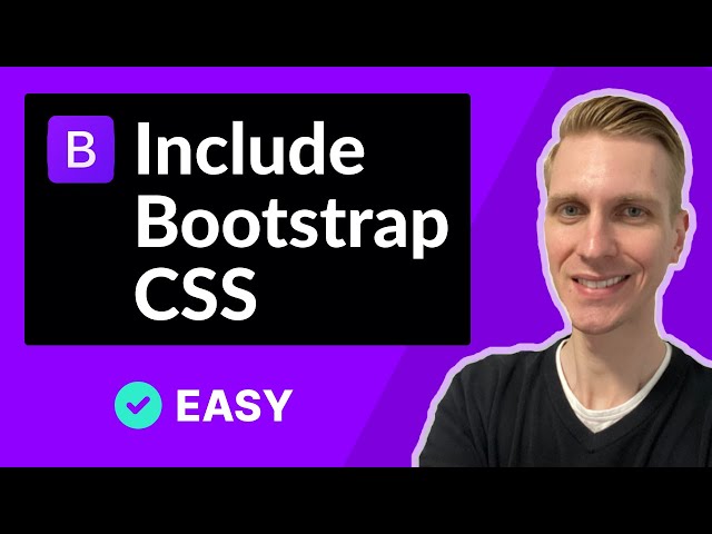 How to include Bootstrap CSS File in HTML