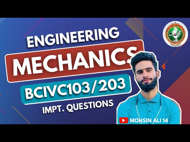 Engineering Mechanics Important Questions Vtu||Passing Strategy 🔥
