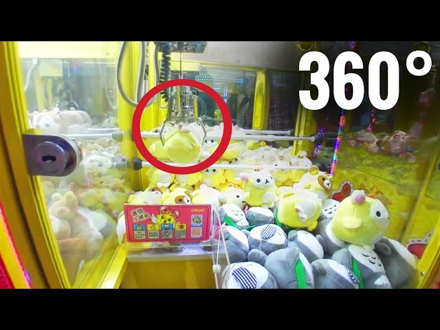 360 video VR How not to play Claw machine | Google Cardboard VR Box