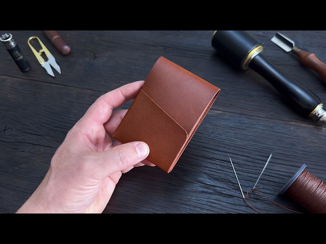 How to Making Leather Wallet with a Unusual Design + PDF Pattern