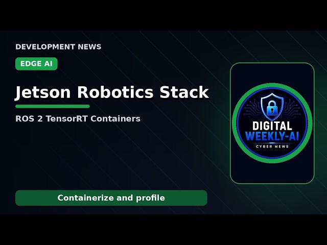 Practical Edge AI: Jetson + ROS 2, TensorRT and Containerized Robotics