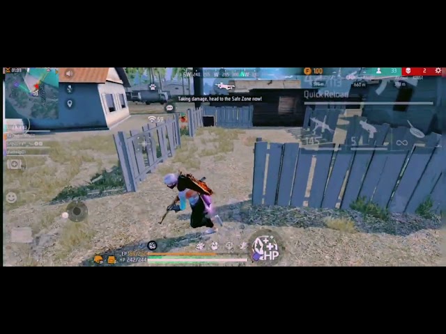 Full map gameplay in free fire 1v6  😎😎#freefire#xml  #ajjubhai