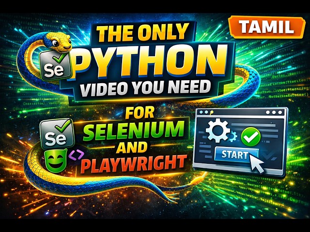 Python Playwright Tutorial in Tamil | Automation Testing for Beginners  | QA Mastery