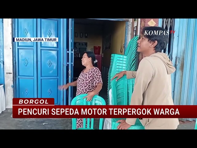 Caught by Residents While Stealing a Motorcycle, Two Men in Madiun Nearly Mobbed