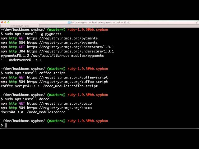 WatchMeCode Episode 9: Annotated Source Code With Docco