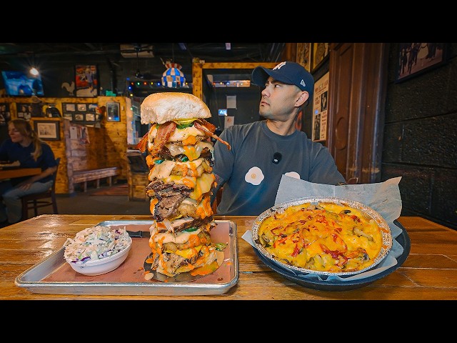Over 1,000 People Have FAILED This 18-Layer GIANT BBQ Sandwich Challenge!