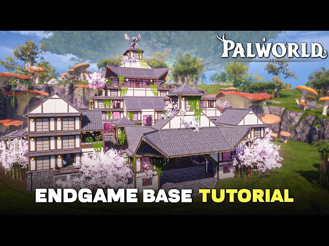 Palworld ULTIMATE Endgame Japanese Mansion Tutorial | No Mods