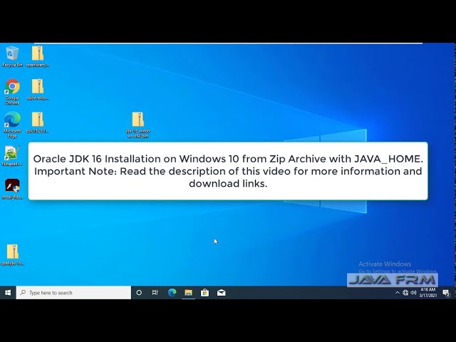 Oracle JDK 16 Zip Installation on Windows 10 with JAVA_HOME  | Java SE 16 is Released