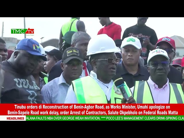 Tinubu orders di Reconstruction of Benin-Agbor Road, as Works Minister, Umahi apologize on....