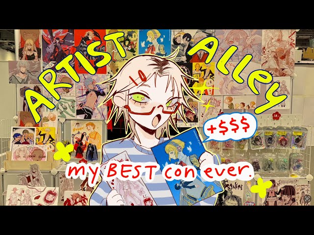 How I made MCM London my BEST CON EVER + trying self serve display! ARTIST ALLEY VLOG ♡ 