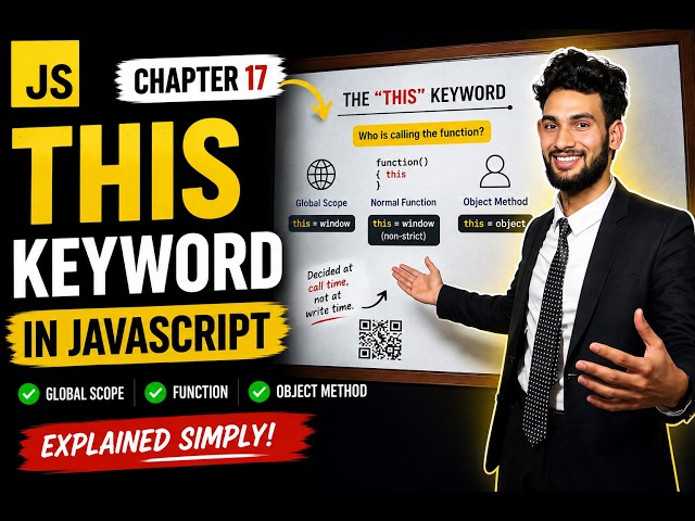 JavaScript this Keyword Explained  | Global Scope, Function & Object Method | JS Tutorial #17