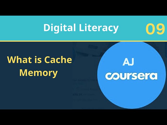 Class 09 | What is Cache Memory? | Digital Literacy Complete Course