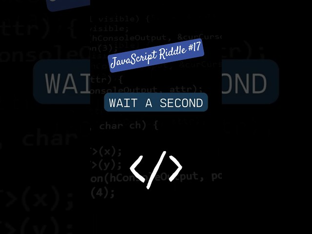 ⏲️ Which Function Runs After a Delay? | JavaScript Riddle #17