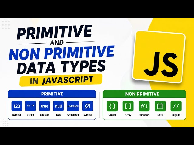 #3. Primitive vs Non-Primitive Data Types in JavaScript | Copy by Value vs Copy by Reference #coding