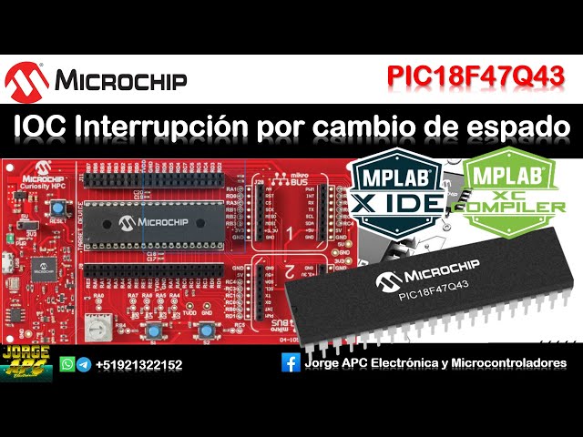 PIC18F57Q43 - PIC18F47Q43 How to configure the IOC Interrupt on State Change? MPLAB X - XC8