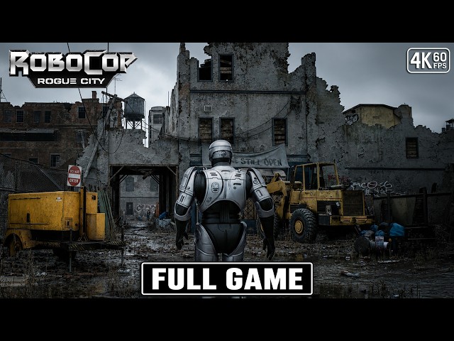 ROBOCOP ROGUE CITY Gameplay Walkthrough FULL GAME [4K 60FPS] - No Commentary