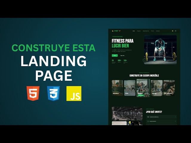 How to Create a Landing Page with HTML, CSS and JavaScript | From Scratch