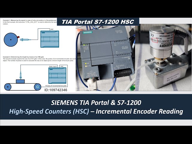 SC06a. Read Incremental Encoder via Siemens PLC S7-1200 HSC(High Speed Counter)
