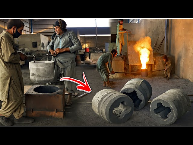 Rolling Mill Coupling  Hub Manufacturing process || Local foundry Heavy Metal Casting ||  