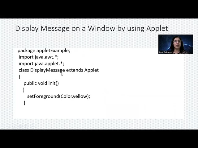 Applet Program | Display Message on a Window by using Applet | TechQ