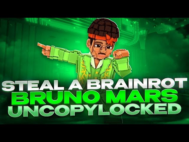 [BRUNO MARS🎸] Steal A Brainrot COMPLETED UNCOPYLOCK | Game Copier Roblox studio Tutorial💗