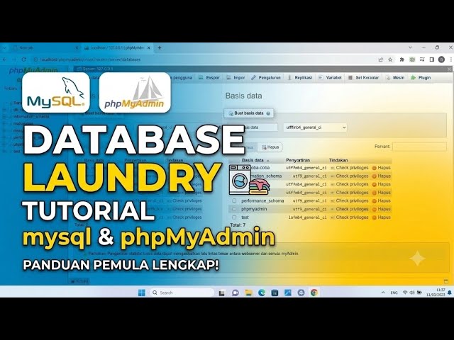 Tutorial Membuat Database Loundry Menggunakan MySQL - Tugas Kuliah Basis Data