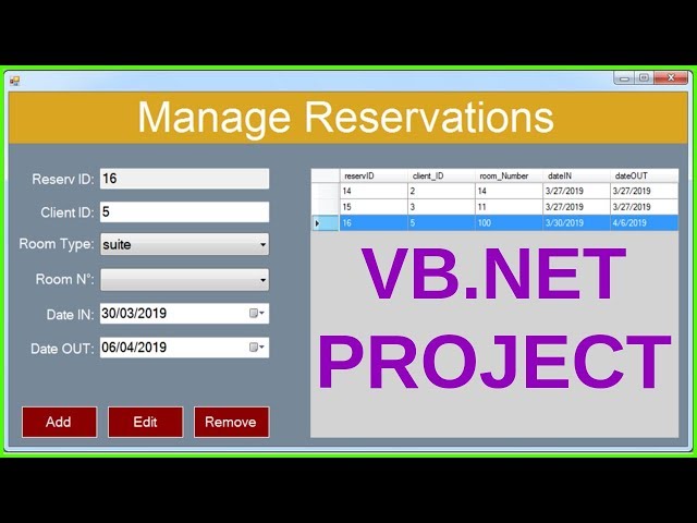 VB.Net Project Tutorial for Beginners - Full VB.Net Programming Project Course [ WITH SOURCE CODE ]
