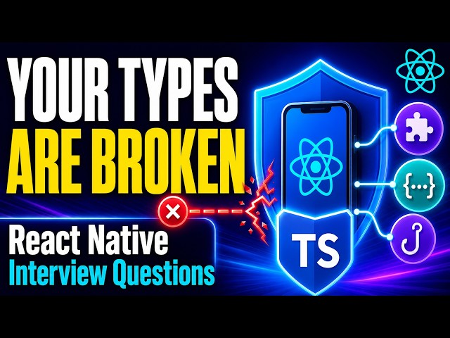 Stop Writing Untyped React Native Code | React Native Interview Questions