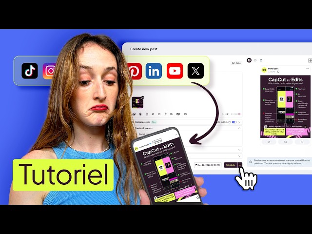Comment programmer votre première publication avec Metricool