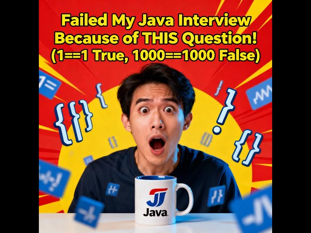 Failed My Java Interview Because of THIS Question! (1==1 True, 1000==1000 False)