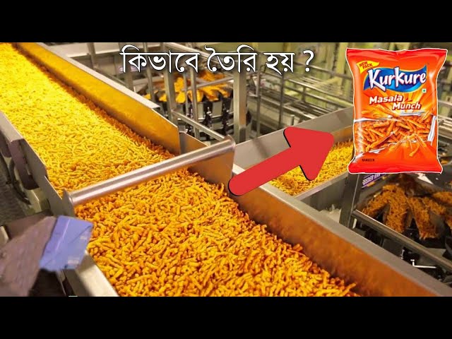 দেখুন ফ্যাক্টরিতে কিভাবে Kurkure তৈরি হয় | Amazing Food Manufacturing Factories | Food Factory