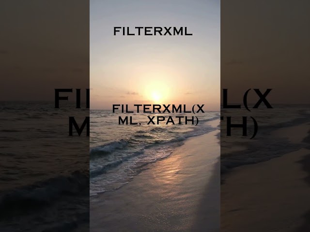 FILTERXML