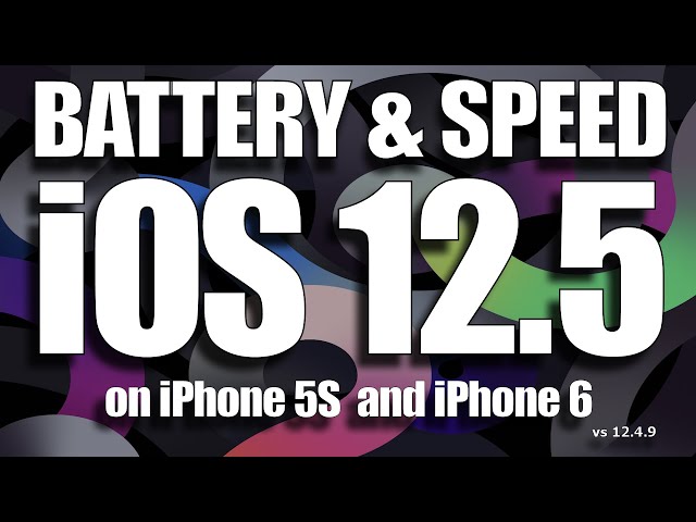 iOS 12.5 Battery / Speed Performance Test on iPhone 5S and iPhone 6