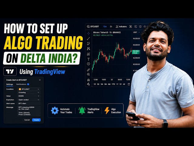 How to Automate TradingView Alerts on Delta Exchange India | Algo Trading Setup