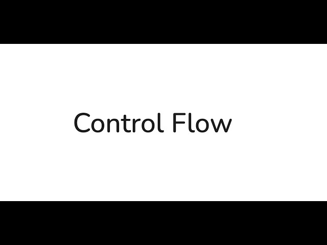 JavaScript Control Flow 🚀