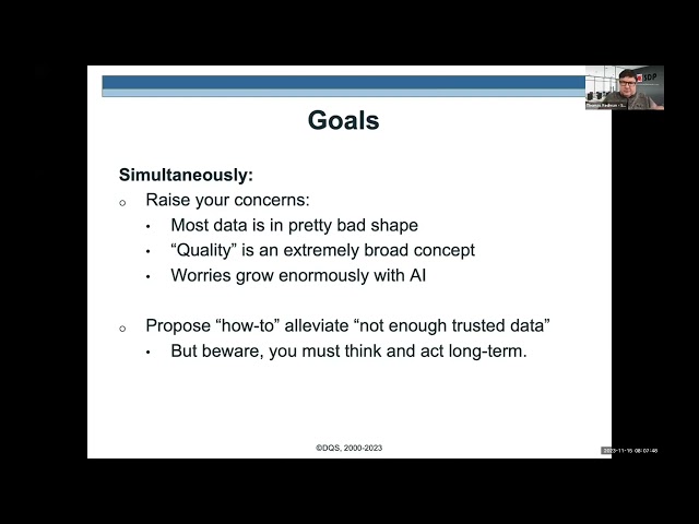 Decisions, Artificial Intelligence, and Data Quality - Short Clip