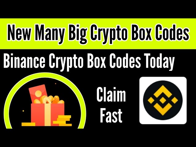 New Big Binance Crypto Box Codes Today / Binance crypto box codes