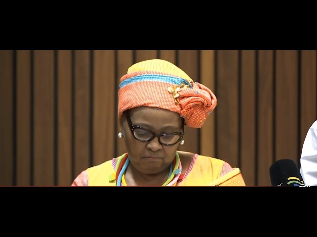 EX-DEFENCE MINISTER NOSIVIWE MAPISA-NQAKULA IN COURT
