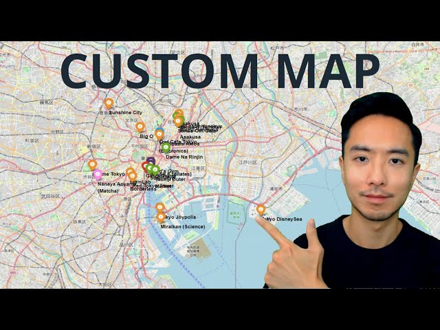 Create Custom Map with Name Labels and View on iPhone or Desktop using Folium Python
