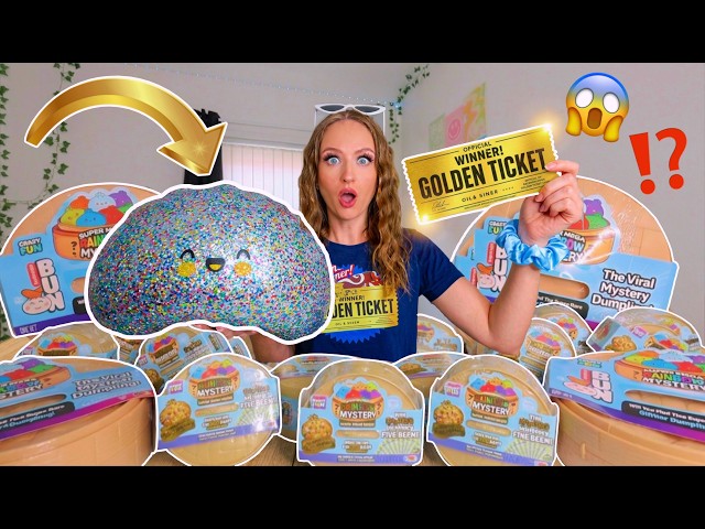 UNBOXING *VIRAL* MEGA JUMBO & GOLDEN TICKET MYSTERY DUMPLINGS!!🫢✨💎⁉️(WORLDS RAREST FIND OMG!!!😭)