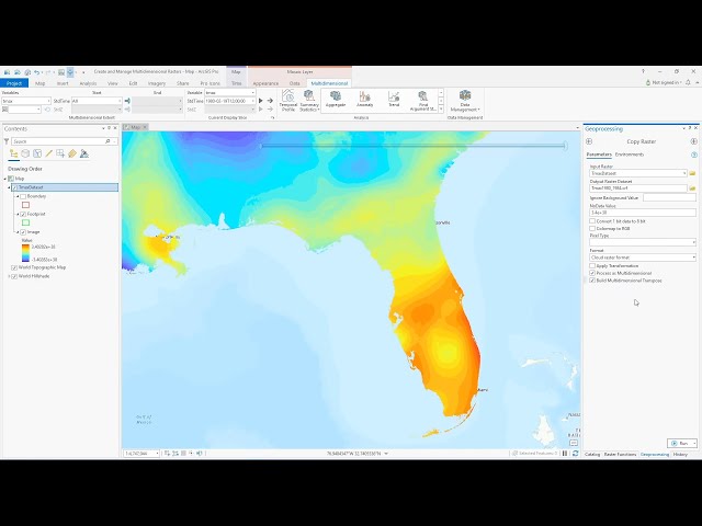 Create Multidimensional Raster Data from Multiple NetCDF, GRIB, or HDF Files